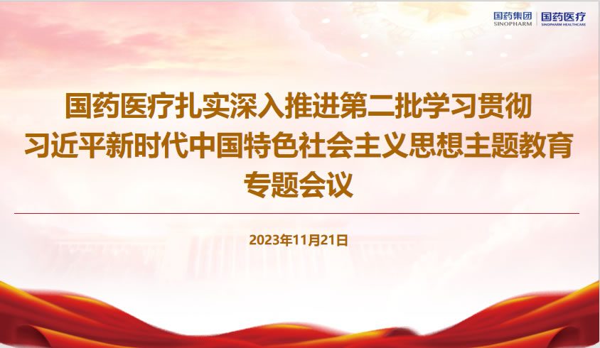 國藥醫(yī)療黨委組織召開扎實(shí)深入推進(jìn)第二批主題教育工作推進(jìn)會(huì)