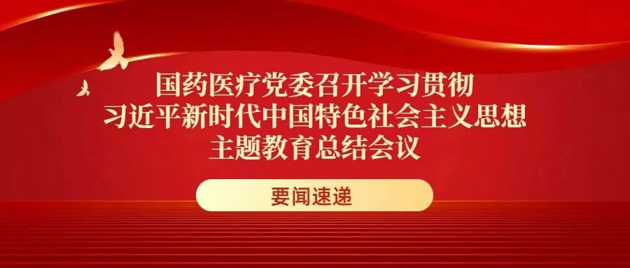 國藥醫(yī)療黨委召開學(xué)習(xí)貫徹習(xí)近平新時(shí)代中國特色社會(huì)主義思想主題教育總結(jié)會(huì)議